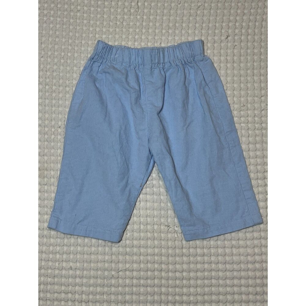 Color Works Baby Boy Light Blue Corduroy Pants 6M Made in USA Southern Heirloom